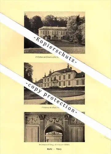 Photographien / Ansichten , 1925 , Mont-sur-Rolle , Prangins , Vincy , Prospekt , Architektur , Fotos !!!