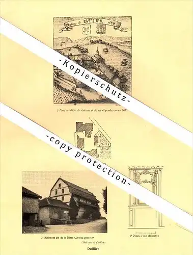 Photographien / Ansichten , 1925 , Duillier , Crans , Prospekt , Architektur , Fotos !!!