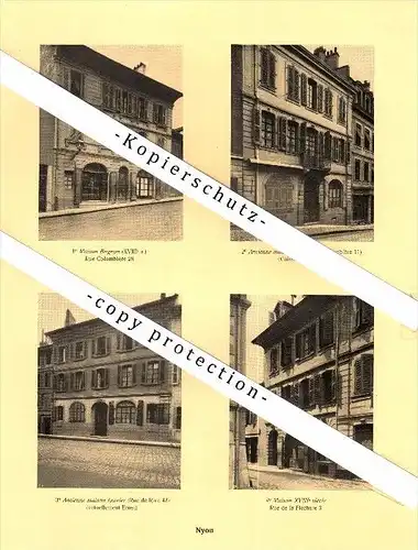 Photographien / Ansichten , 1925 , Nyon , Prospekt , Architektur , Fotos !!!