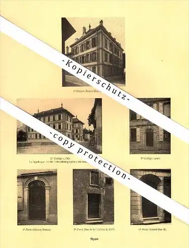 Photographien / Ansichten , 1925 , Nyon , Céligny , Prospekt , Architektur , Fotos !!!