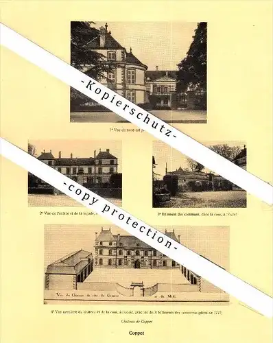 Photographien / Ansichten , 1925 , Coppet , Prospekt , Architektur , Fotos !!!