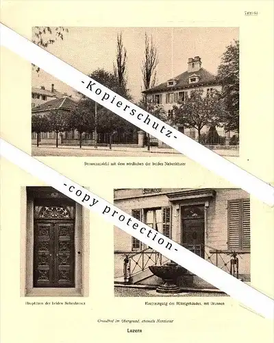 Photographien / Ansichten , 1920 , Sursee , Luzern , Prospekt , Architektur , Fotos !!!