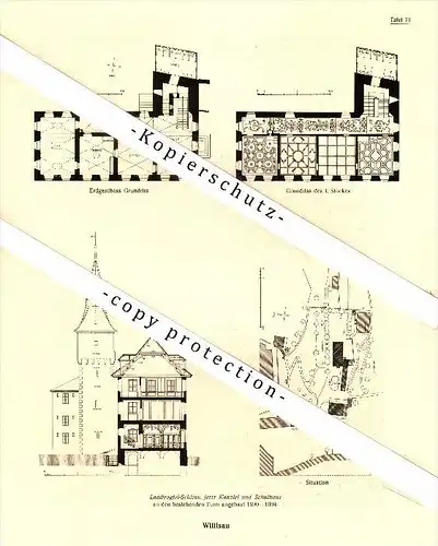 Photographien / Ansichten , 1920 , Willisau , Prospekt , Architektur , Fotos !!!