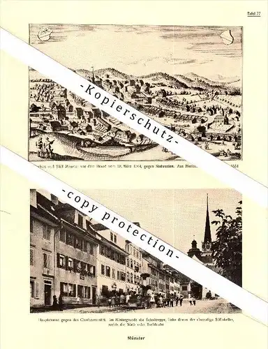 Photographien / Ansichten , 1920 , Beromünster , Münster , Prospekt , Architektur , Fotos !!!