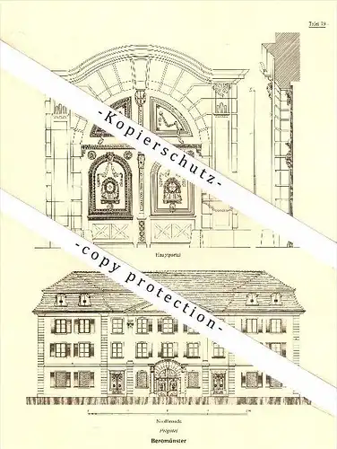 Photographien / Ansichten , 1920 , Beromünster , Kustorei , Prospekt , Architektur , Fotos !!!