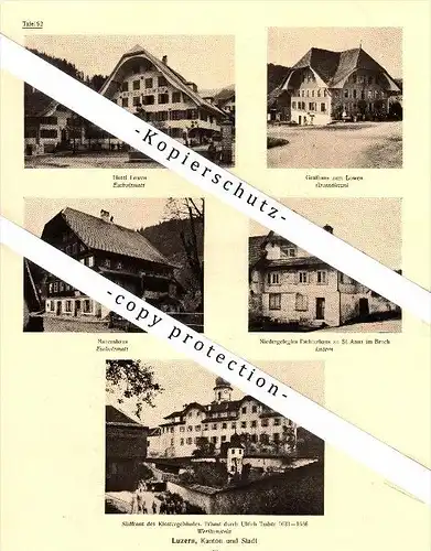 Photographien / Ansichten , 1920 , Neuenkirch , Rothenburg , Escholzmatt , Grossdietwil , Prospekt , Architektur , Fotos