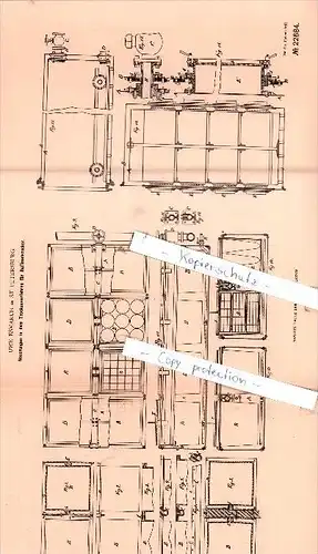 Original Patent - Uwe Esmarch in St. Petersburg , 1882 ,  Trockeverfahren für Raffinadezucker !!!
