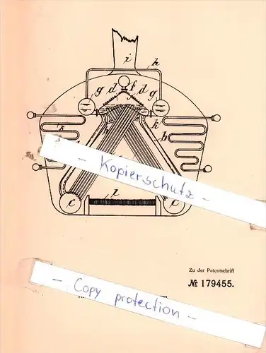 Original Patent - T. Esse in Kalisch, Russ. Polen , 1905 ,  Dampfkessel mit Wasserrtrommeln !!!