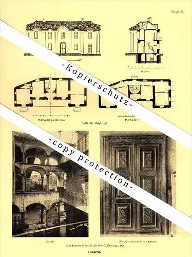 Photographien / Ansichten , 1936 , Locarno , Prospekt , Architektur , Fotos !!!