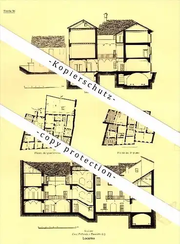 Photographien / Ansichten , 1936 , Locarno , Prospekt , Architektur , Fotos !!!