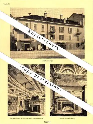 Photographien / Ansichten , 1936 , Locarno , Prospekt , Architektur , Fotos !!!