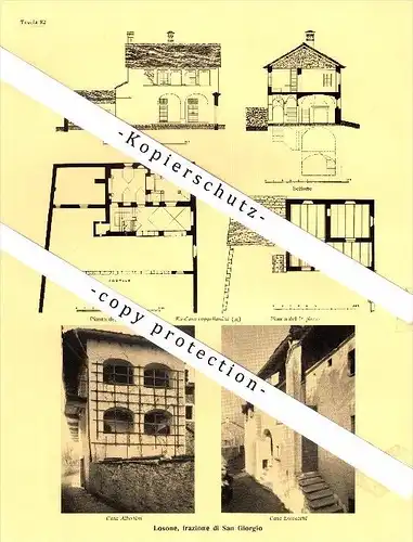Photographien / Ansichten , 1936 , Losone , Isole , Prospekt , Architektur , Fotos !!!