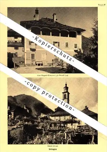 Photographien / Ansichten , 1936 , Verscio , Intragna , Melezza , Prospekt , Architektur , Fotos !!!
