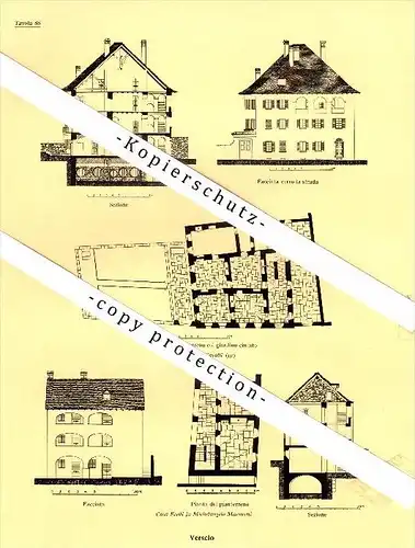 Photographien / Ansichten , 1936 , Verscio , Intragna , Melezza , Prospekt , Architektur , Fotos !!!