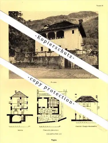 Photographien / Ansichten , 1936 , Tegna , Melezza , Rasa , Prospekt , Architektur , Fotos !!!