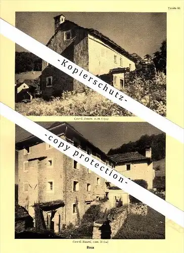 Photographien / Ansichten , 1936 , Verdasio , Rasa , Intragna , Centovalli , Prospekt , Architektur , Fotos !!!