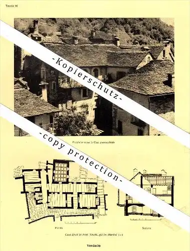 Photographien / Ansichten , 1936 , Verdasio , Intragna , Centovalli , Prospekt , Architektur , Fotos !!!