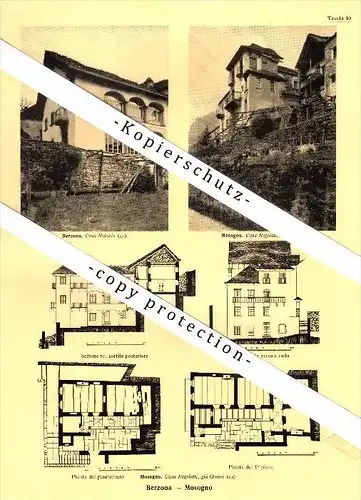 Photographien / Ansichten , 1936 , Mosogno , Berzona , Onsernone , Prospekt , Architektur , Fotos !!!
