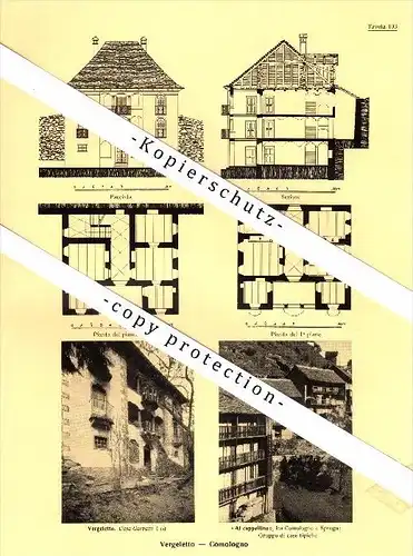 Photographien / Ansichten , 1936 , Comologno , Vergeletto , Onsernone , Prospekt , Architektur , Fotos !!!