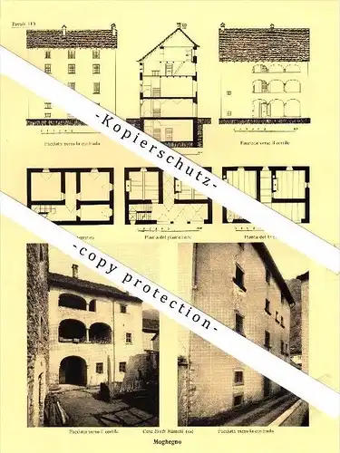 Photographien / Ansichten , 1936 , Moghegno , Maggia , Prospekt , Architektur , Fotos !!!