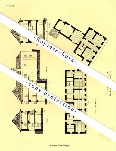 Photographien / Ansichten , 1936 , Campo Vallemaggia , Prospekt , Architektur , Fotos !!!