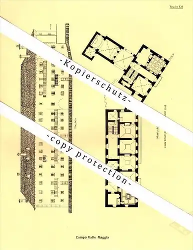 Photographien / Ansichten , 1936 , Campo Vallemaggia , Prospekt , Architektur , Fotos !!!