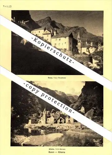 Photographien / Ansichten , 1936 , Russo , Ritorto , Brione Verzasca , Prospekt , Architektur , Fotos !!!