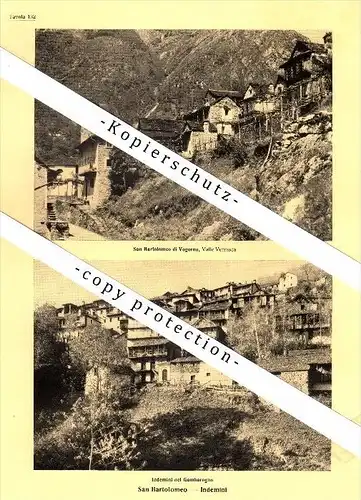Photographien / Ansichten , 1936 , Lavertezzo , Corippo , San Bartolomeo , Prospekt , Architektur , Fotos !!!