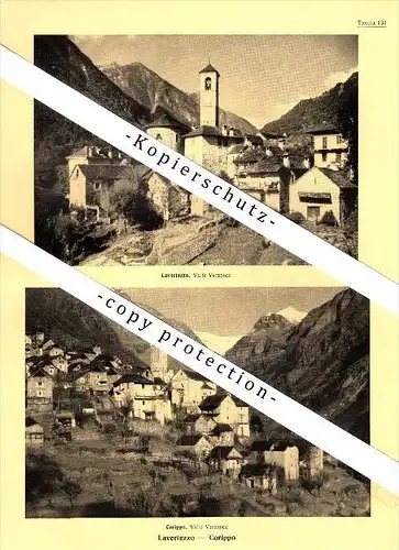 Photographien / Ansichten , 1936 , Lavertezzo , Corippo , San Bartolomeo , Prospekt , Architektur , Fotos !!!