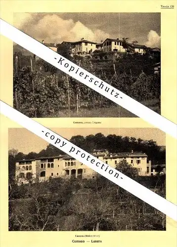 Photographien / Ansichten , 1936 , Comano , Lanera , Vezia , Prospekt , Architektur , Fotos !!!