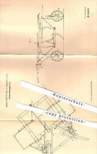 original Patent - Bartholomäus Heimsoeth in Coblenz , 1887 , Eisenbahn - Kupplung , Eisenbahnen , Kupplungen , Kuppeln !
