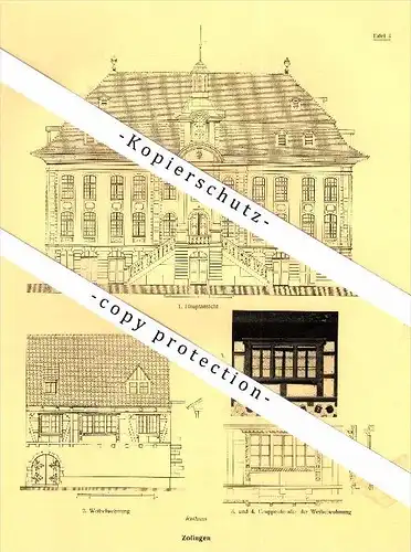 Photographien / Ansichten , 1924 , Zofingen , Rathaus , Prospekt , Architektur , Fotos !!!