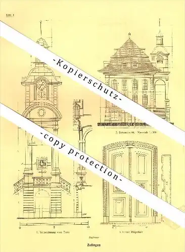 Photographien / Ansichten , 1924 , Zofingen , Rathaus , Prospekt , Architektur , Fotos !!!