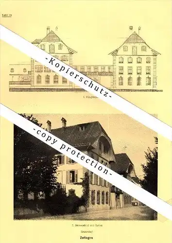 Photographien / Ansichten , 1924 , Zofingen , Schweizerhaus , Sennenhof , Prospekt , Architektur , Fotos !!!