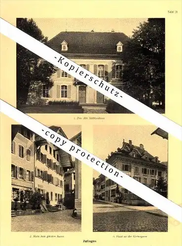 Photographien / Ansichten , 1924 , Zofingen und Aarau , Schützenhaus , Prospekt , Architektur , Fotos !!!