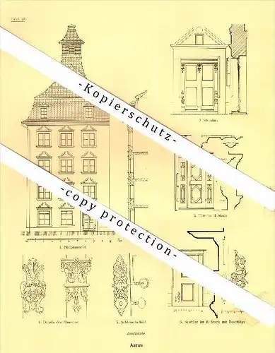 Photographien / Ansichten , 1924 , Aarau , Saxerhaus , Prospekt , Architektur , Fotos !!!