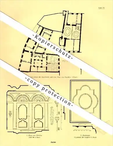 Photographien / Ansichten , 1924 , Aarau , Haus von Däniken , Prospekt , Architektur , Fotos !!!