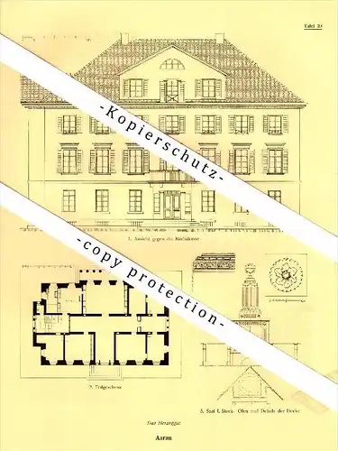 Photographien / Ansichten , 1924 , Aarau , Herzoggut , Prospekt , Architektur , Fotos !!!