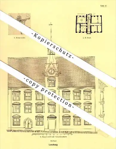 Photographien / Ansichten , 1924 , Lenzburg , Kirchweg , Rathaus , Prospekt , Architektur , Fotos !!!