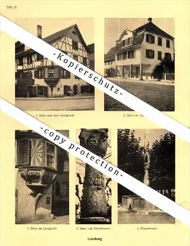 Photographien / Ansichten , 1924 , Lenzburg , Metzgplatz , Grabenweg , Prospekt , Architektur , Fotos !!!