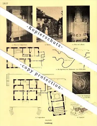 Photographien / Ansichten , 1924 , Lenzburg , Burghalde , Prospekt , Architektur , Fotos !!!