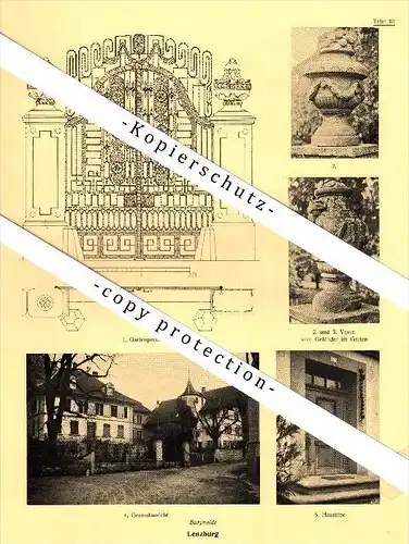 Photographien / Ansichten , 1924 , Lenzburg , Schafisheim , Staufberg , Prospekt , Architektur , Fotos !!!