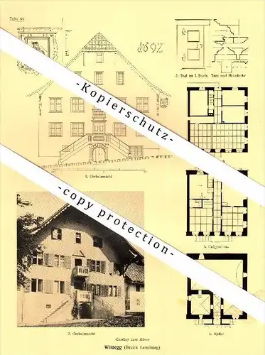 Photographien / Ansichten , 1924 , Wildegg , Möriken , Prospekt , Architektur , Fotos !!!