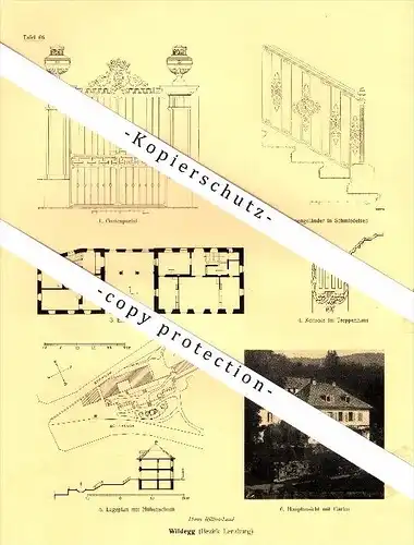 Photographien / Ansichten , 1924 , Wildegg , Möriken , Prospekt , Architektur , Fotos !!!