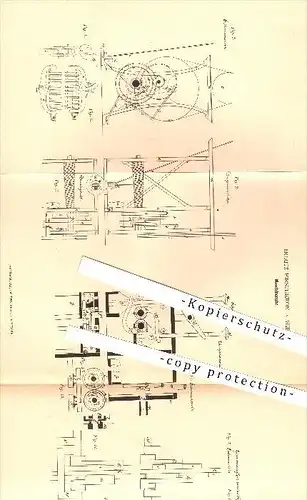 original Patent - Moritz Hirschkron in Wien , 1879 , Maschinenuhr , Uhr , Uhrwerk , Uhren , Uhrmacher !!!
