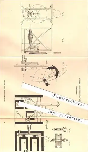 original Patent - Moritz Hirschkron in Wien , 1879 , Maschinenuhr , Uhr , Uhrwerk , Uhren , Uhrmacher !!!
