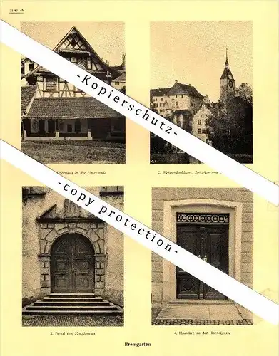 Photographien / Ansichten , 1924 , Bremgarten , Zeughaus , Amtshof , Prospekt , Architektur , Fotos !!!