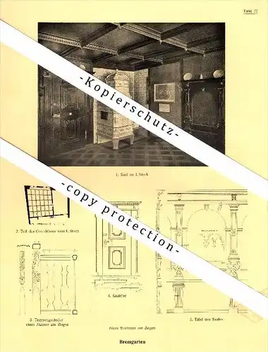 Photographien / Ansichten , 1924 , Bremgarten , Gasthof , Haus Wettstein , Hotel , Prospekt , Architektur , Fotos !!!