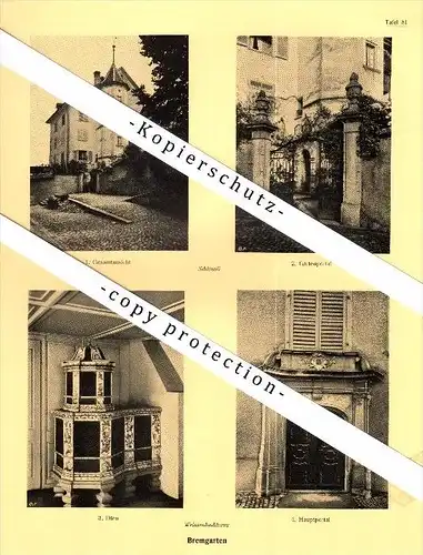 Photographien  / Ansichten , 1924 , Bremgarten , Weissenbachhaus , AG , Prospekt , Architektur , Fotos !!!