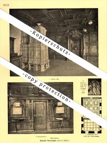 Photographien  / Ansichten , 1924 , Kloster Wettingen und Baden , Haus zum Schwert , Prospekt , Fotos , Architektur !!!